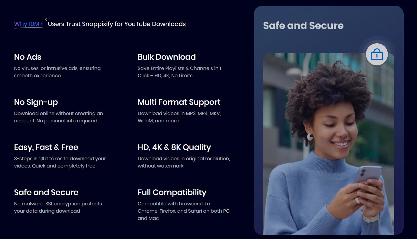 Safe video downloader