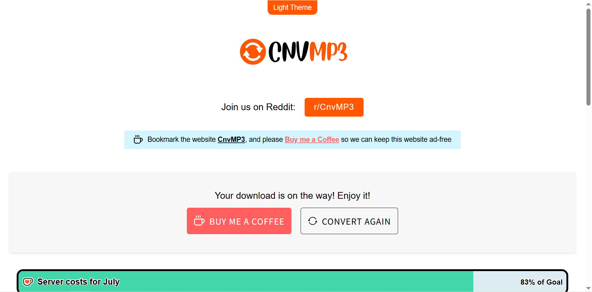 cnvmp: download mp3