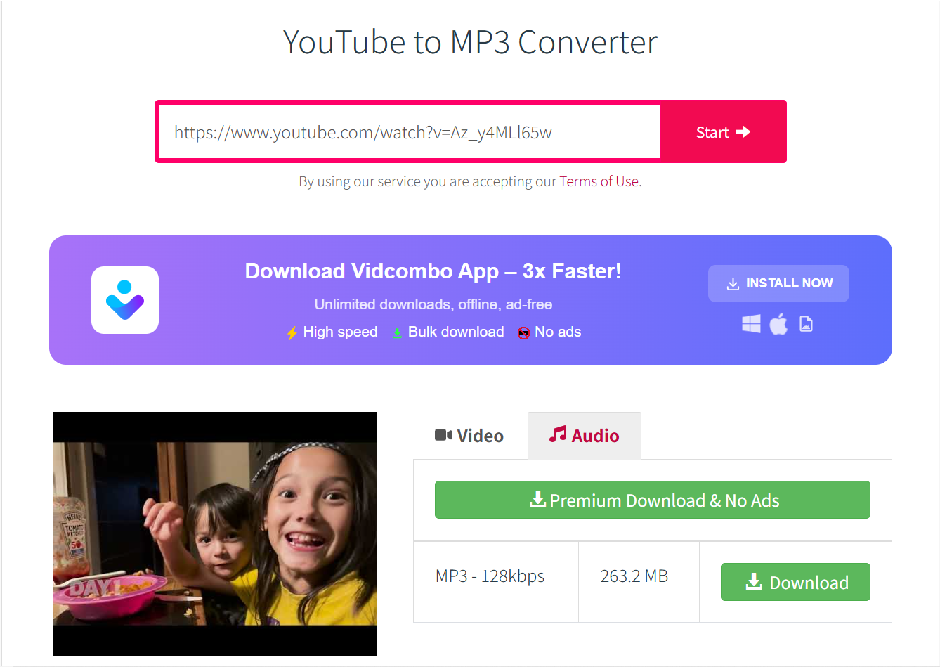 y2mate: download mp3